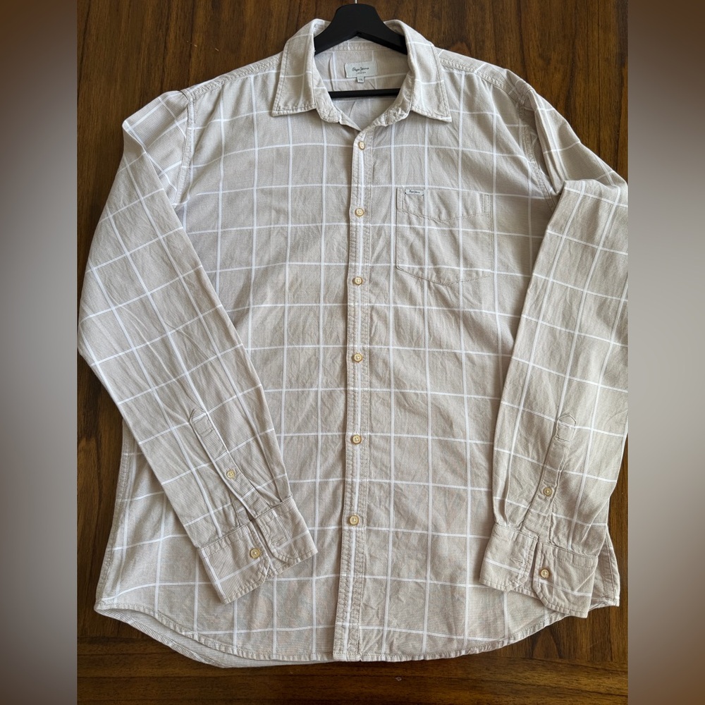 Pepe Jeans cream Checkered Shirt
